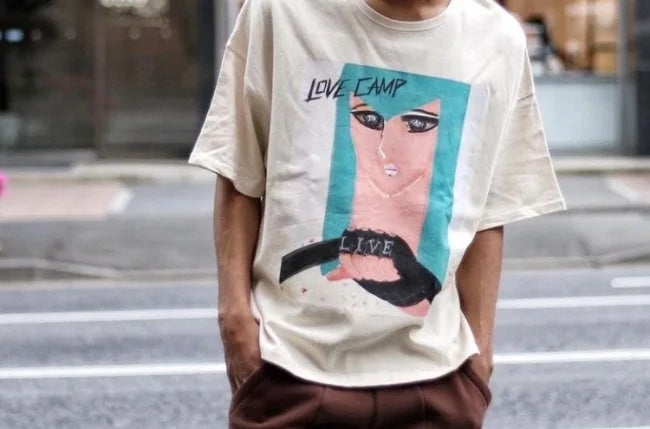 LOVE  CAMP DRIVE WIDE TEE