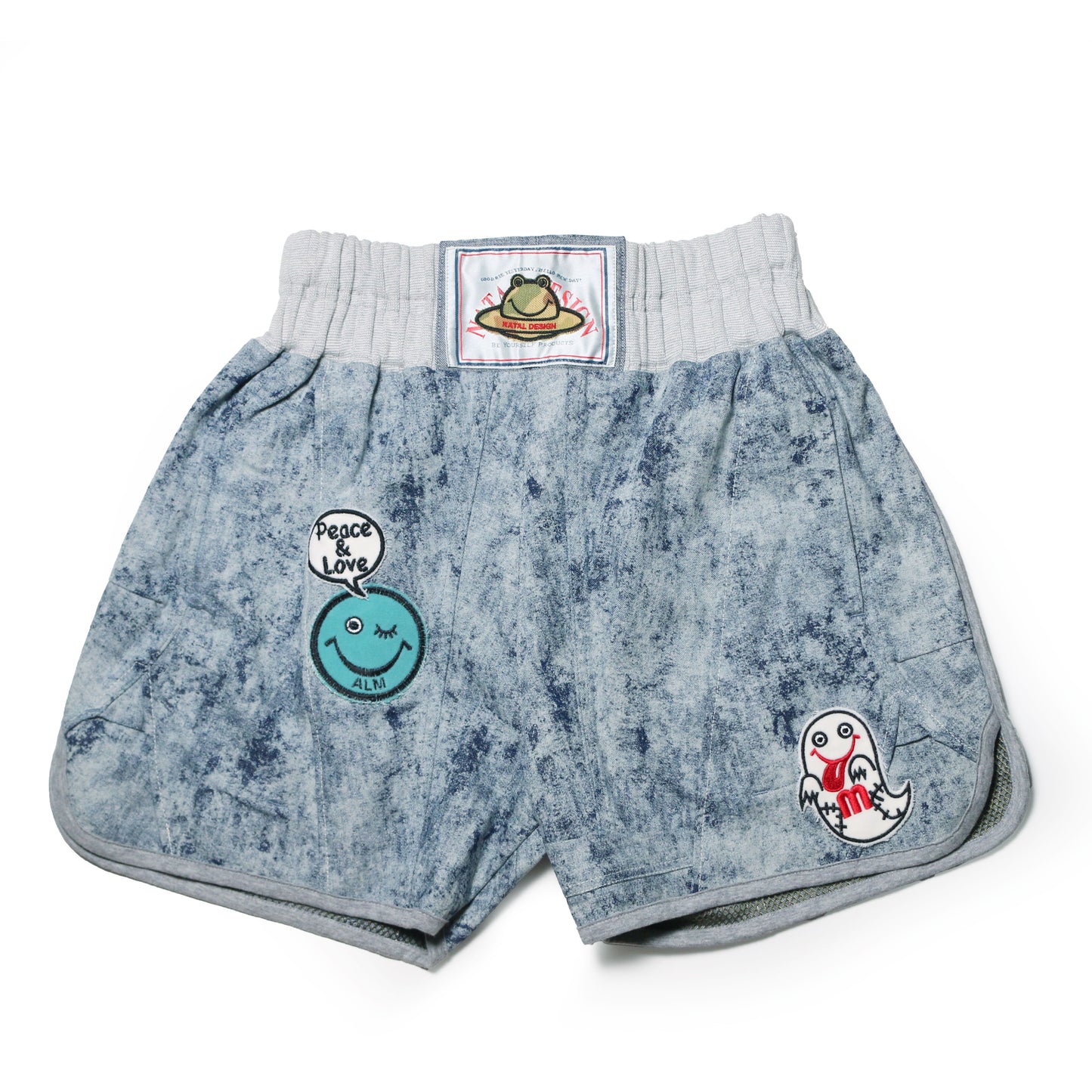 UPCYLCLE ROB SHORTS 2 HAND MADE CUSTOM -CHEMICAL WASH-