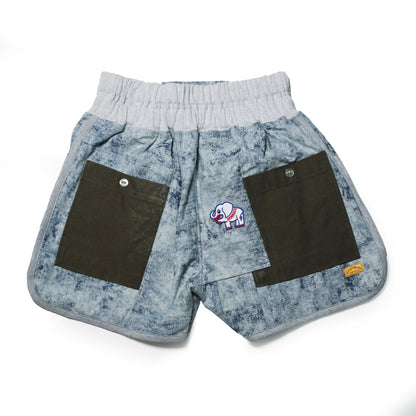 UPCYLCLE ROB SHORTS 2 HAND MADE CUSTOM -CHEMICAL WASH-