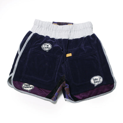 UPCYLCLE ROB SHORTS 1 HAND MADE CUSTOM -PURPLE-